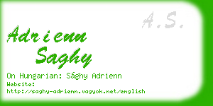adrienn saghy business card